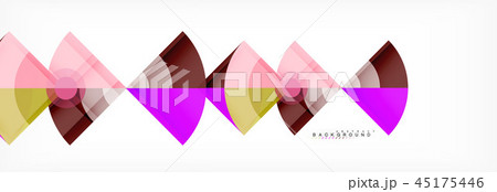 Triangles and circle geometric background 45175446