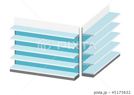 Empty showcase. 3d Vector illustration. 45175632