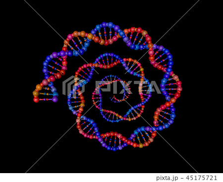 DNA strand in form of helix. Vector illustration. DNA strand in form of helix. Vector illustration. 45175721