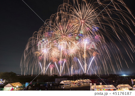 埼玉県 こうのす花火大会の写真素材