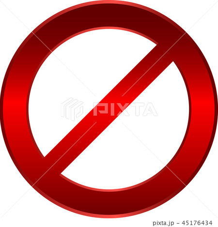 Forbidden sign - vector 45176434