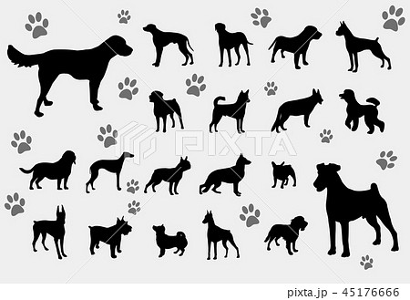 dogs silhouettes collection dogs silhouettes collection 45176666
