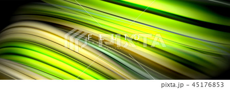 Background abstract design, flowing mixing liquid color waves on black 45176853