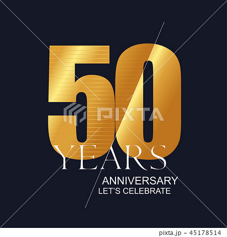 50 years anniversary vector icon, symbol, logo 45178514