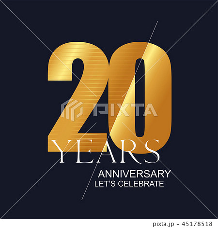 20 years anniversary vector icon, symbol, logo 45178518