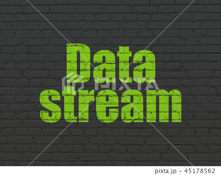 Information concept: Data Stream on wall background Information concept: Data Stream on wall background 45178562