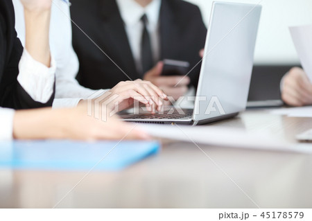 Business people working together at meeting Business people working together at meeting 45178579