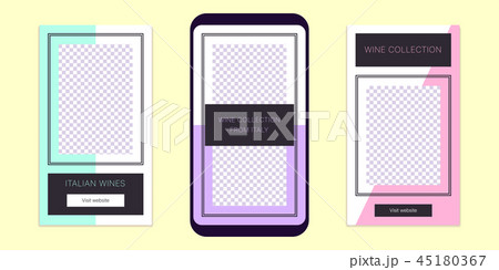 Story template for social media network. Editable 45180367