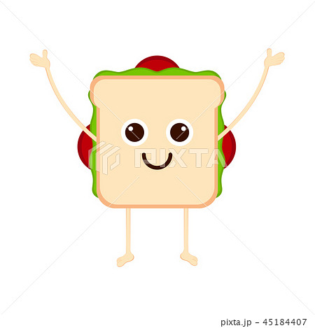 Isolated happy sandwich emote 45184407