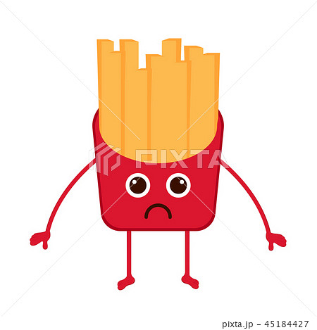 Isolated sad french fries emote Isolated sad french fries emote 45184427