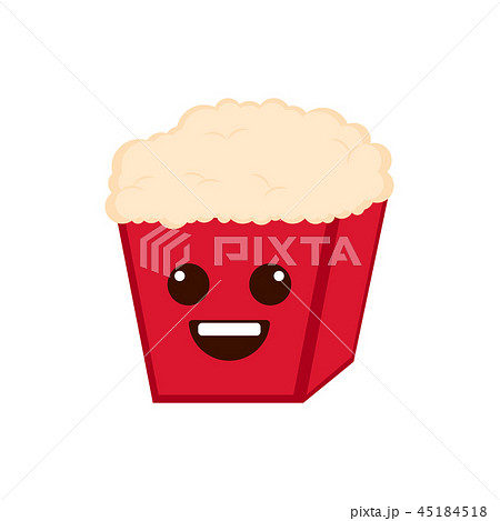 Isolated happy popcorn emote Isolated happy popcorn emote 45184518