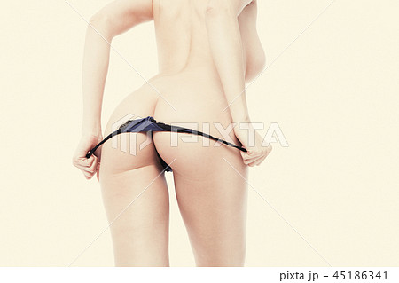 Curves Girl Butt, without Cellulite Stock Image - Image of model