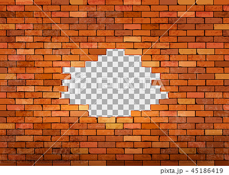 Vintage Red Brick Wall Frame のイラスト素材
