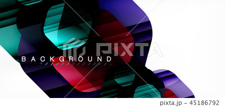 Glossy color hexagons modern composition background, shiny glass design Glossy color hexagons modern composition background, shiny glass design 45186792