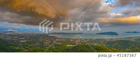 A large cloud covers Phuket island A large cloud covers Phuket island 45187367