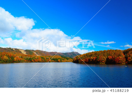 恩原湖の紅葉 45188219