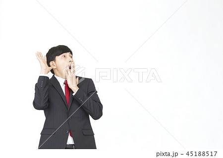 男性　ビジネス　驚き 45188517