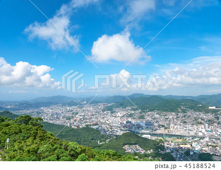 都市風景　長崎市　稲佐山からの眺望 45188524