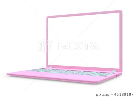 Mock Up Laptop Pink Colorのイラスト素材