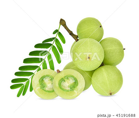 Indian gooseberry isolated on white background Indian gooseberry isolated on white background 45191688
