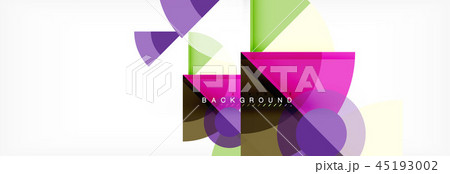 Trendy circles composition geometric background 45193002