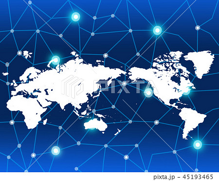 地図 ビジネス背景 世界地図 日本地図 グローバル ビジネスのイラスト素材