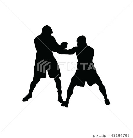 Boxing silhouette 45194795