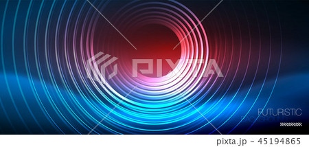 Neon glowing circles background Neon glowing circles background 45194865