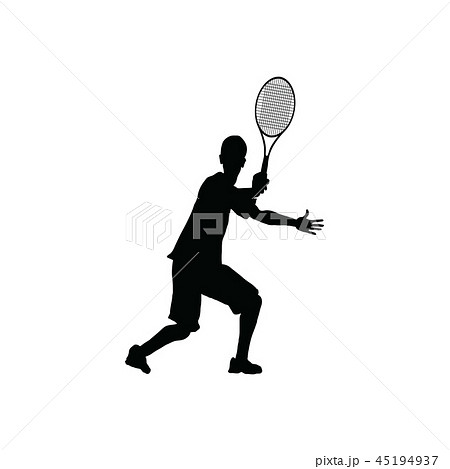 Tennis silhouette Tennis silhouette 45194937