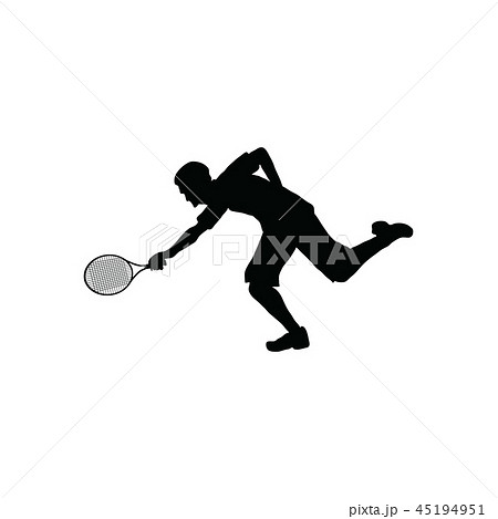 Tennis silhouette Tennis silhouette 45194951
