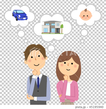 若いカップル　ライフプラン 45195940