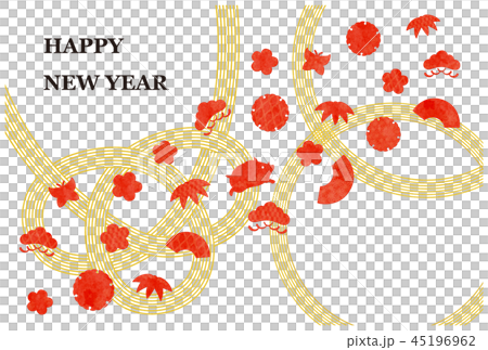 新年的卡片模板 新年的卡片模板 45196962