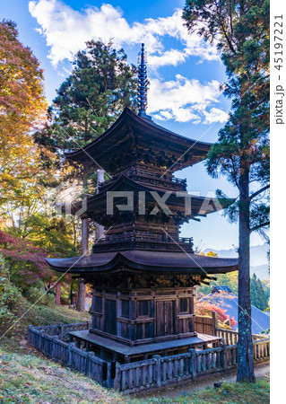 （長野県）　国宝　大法寺三重塔 45197221