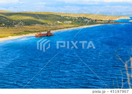 The famous shipwreck near Gythio Greece 45197907