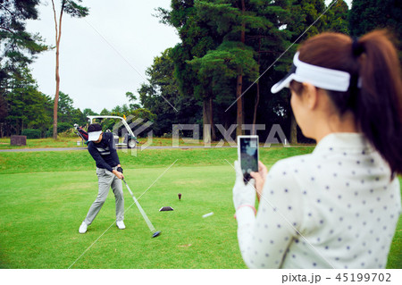 ゴルフ スイング撮影 ゴルフ スイング撮影 45199702