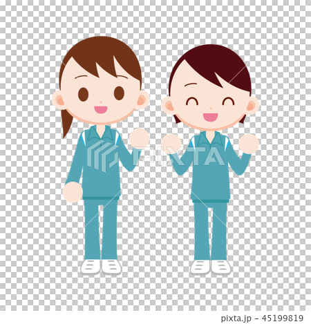 学校指定の体操着 女の子二人 学校指定の体操着 女の子二人 45199819