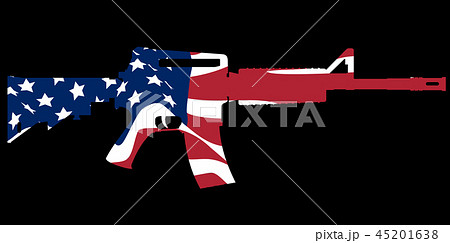 assault rifle and flag 45201638