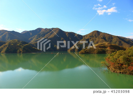 紅葉の徳山ダム 紅葉の徳山ダム 45203098