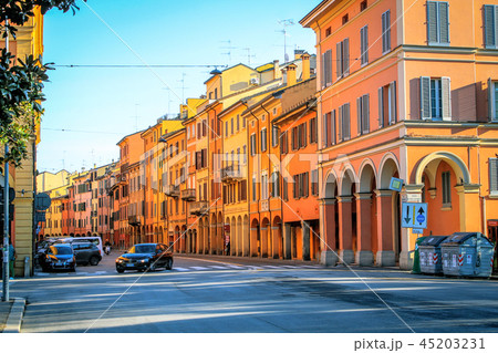 architecture of the ancient Italian city Bologna. 45203231