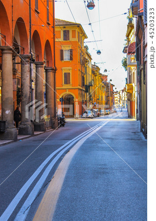 architecture of the ancient Italian city Bologna. 45203233