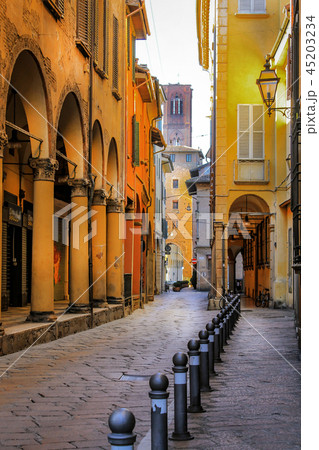 architecture of the ancient Italian city Bologna. 45203234