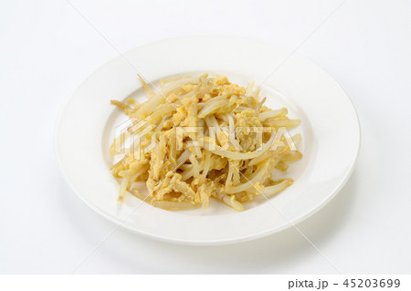 緑豆もやしの卵とじ炒め 45203699
