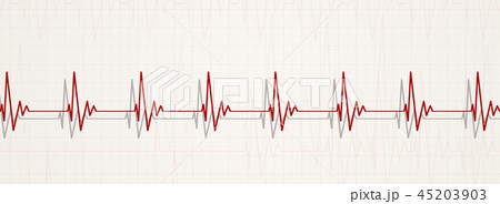 normal heart beats illustration 45203903