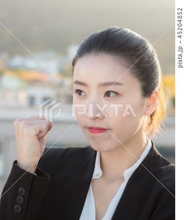 Korean career woman's various expressions and pose Korean career woman's various expressions and pose 45204852