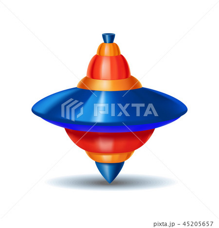 Realistic Detailed 3d Humming Whirligig Toy. Vector 45205657
