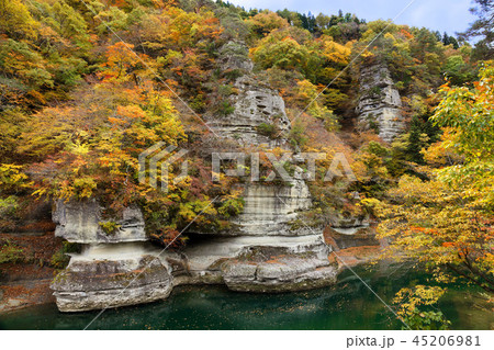 塔のへつり　紅葉 45206981