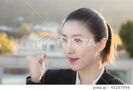 Korean career woman's various expressions and pose Korean career woman's various expressions and pose 45207099