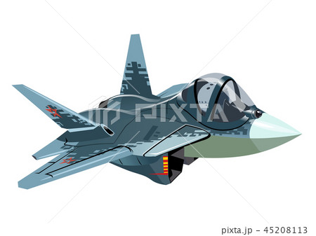Cartoon Military Stealth Jet Fighter Plane Cartoon Military Stealth Jet Fighter Plane 45208113