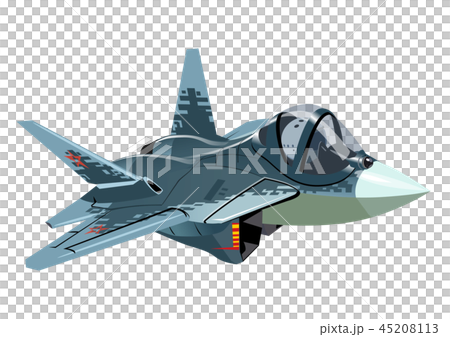 Cartoon Military Stealth Jet Fighter Plane Cartoon Military Stealth Jet Fighter Plane 45208113