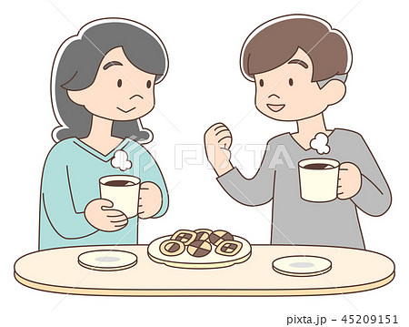 コーヒー_夫婦1 45209151